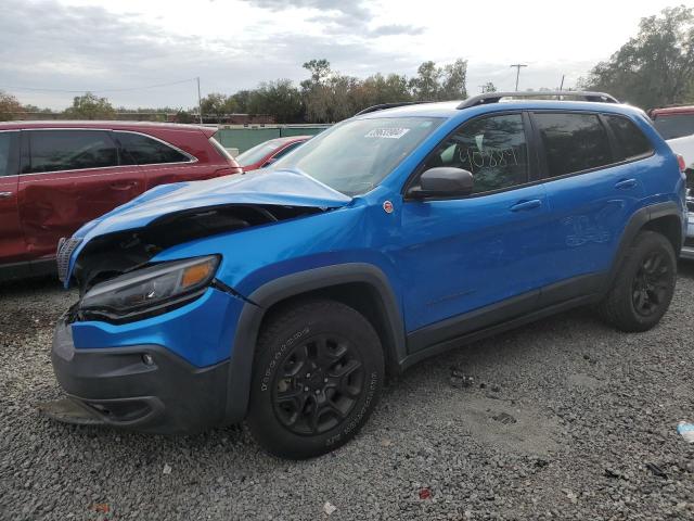 1C4PJMBX7KD414451 - 2019 JEEP CHEROKEE TRAILHAWK BLUE photo 1