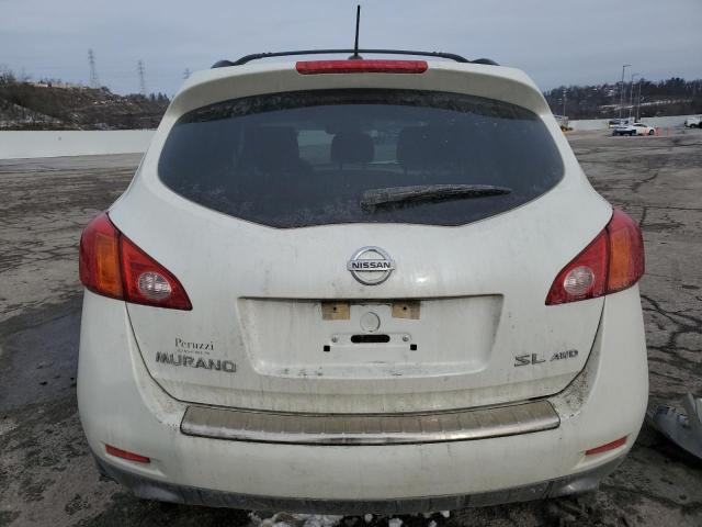 JN8AZ18W79W213096 - 2009 NISSAN MURANO S WHITE photo 6