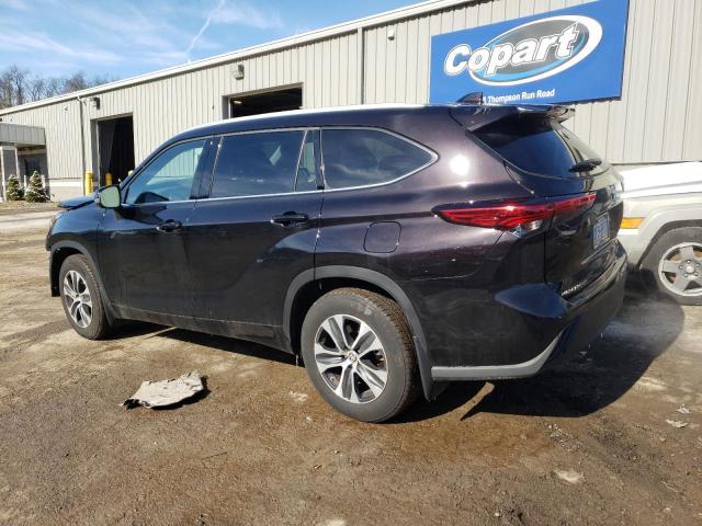 5TDGZRBH3NS187749 - 2022 TOYOTA HIGHLANDER XLE BLACK photo 2