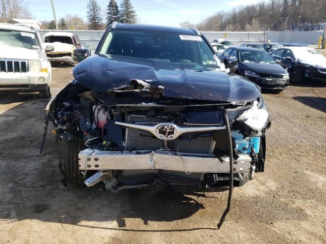 5TDGZRBH3NS187749 - 2022 TOYOTA HIGHLANDER XLE BLACK photo 5