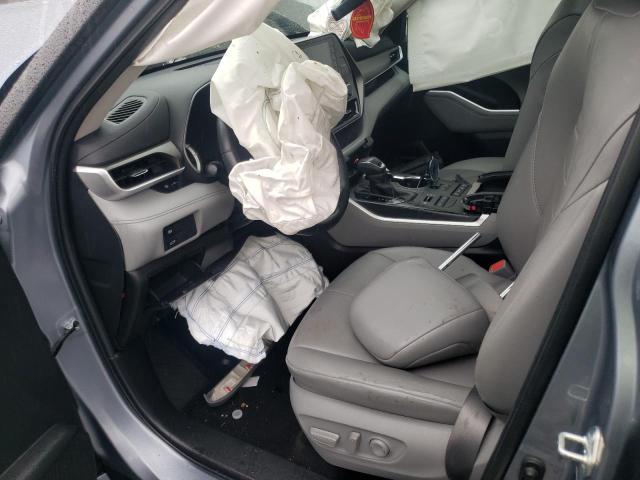 5TDGZRBH0NS196991 - 2022 TOYOTA HIGHLANDER XLE BLUE photo 7