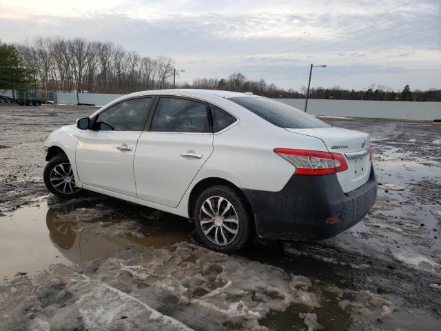 3N1AB7AP2FY363596 - 2015 NISSAN SENTRA S WHITE photo 2