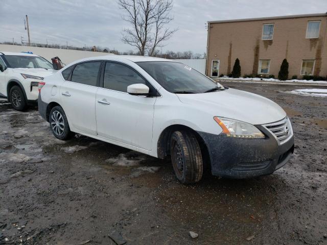 3N1AB7AP2FY363596 - 2015 NISSAN SENTRA S WHITE photo 4