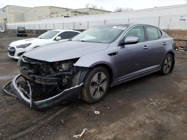 KNAGM4AD0B5000921 - 2011 KIA OPTIMA HYBRID SILVER photo 1