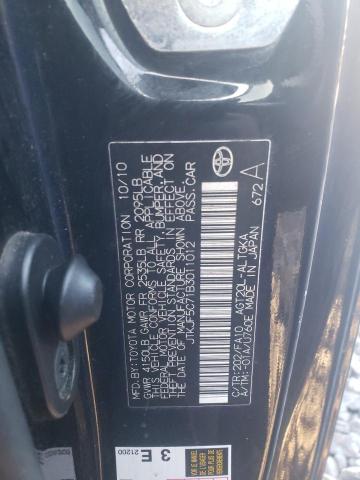 JTKJF5C71B3011012 - 2011 TOYOTA SCION TC 黑色 照片 12