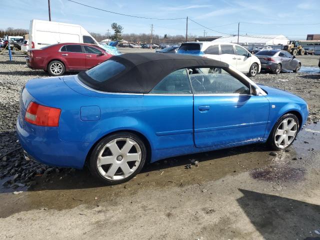 WUARL48H35K902284 - 2005 AUDI S4 QUATTRO CABRIOLET BLUE photo 3