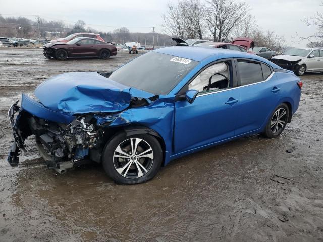 3N1AB8CV8LY254086 - 2020 NISSAN SENTRA SV BLUE photo 1