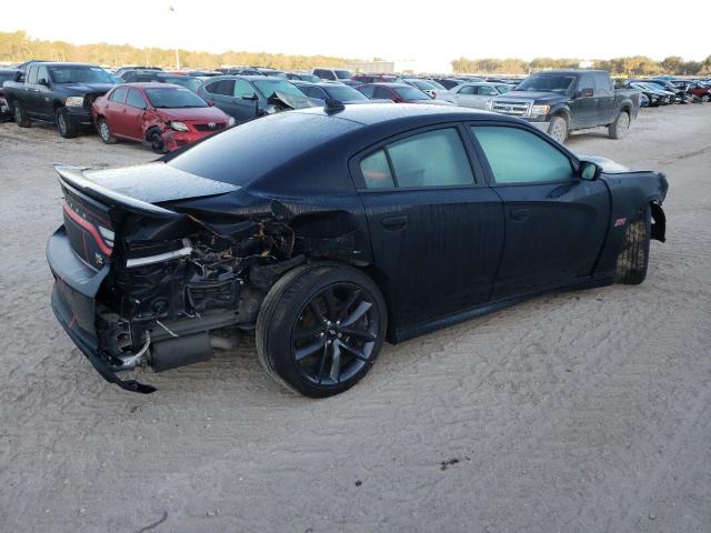 2C3CDXGJXKH668108 - 2019 DODGE CHARGER SCAT PACK BLACK photo 3