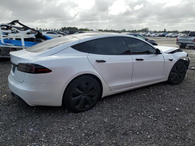 5YJSA1E50PF516211 - 2023 TESLA MODEL S 白色 照片 3