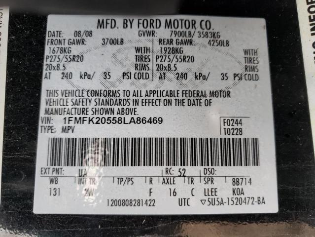 1FMFK20558LA86469 - 2008 FORD EXPEDITION EL LIMITED BLACK photo 13