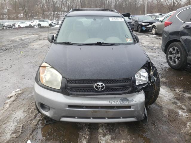 JTEGD20VX40020462 - 2004 TOYOTA RAV4 BLACK photo 5