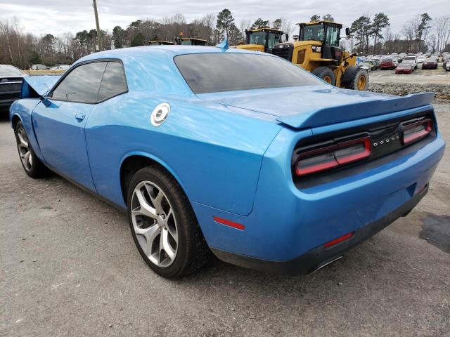 2C3CDZBG9FH819582 - 2015 DODGE CHALLENGER SXT PLUS BLUE photo 2