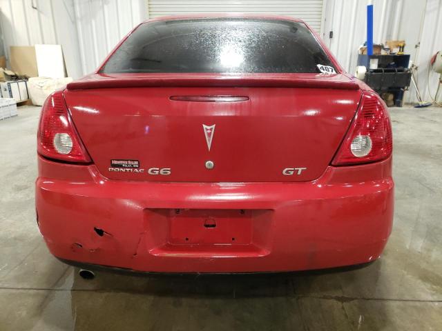 1G2ZH58N974199148 - 2007 PONTIAC G6 GT RED photo 6