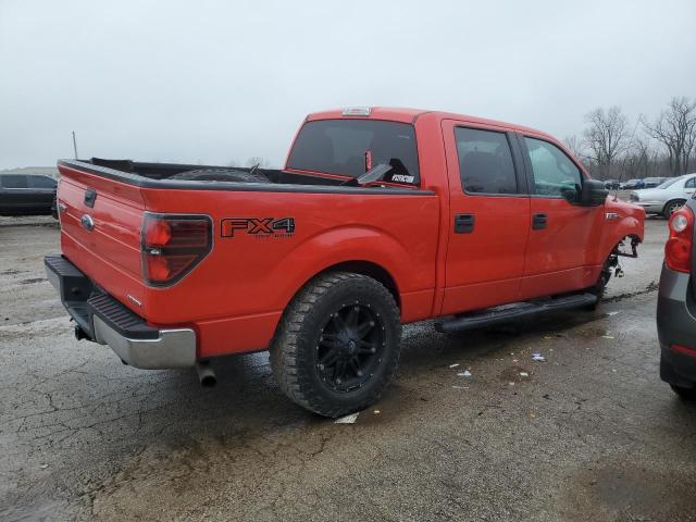 1FTFW1EF9DKF81195 - 2013 FORD F150 SUPERCREW RED photo 3