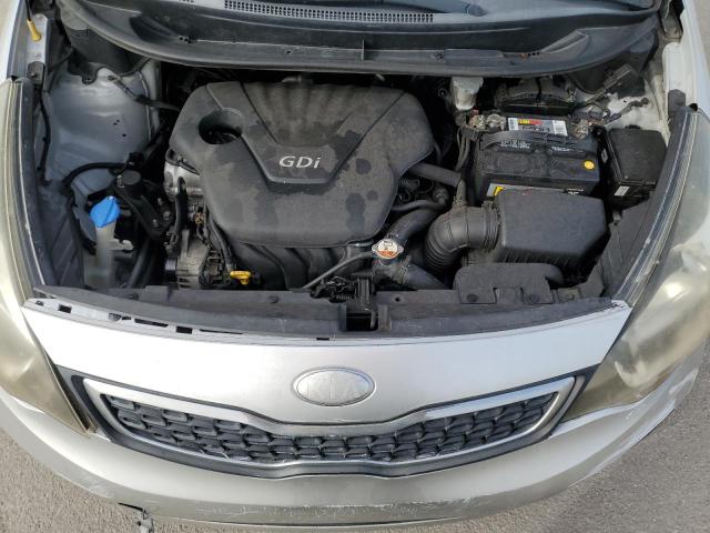 KNADN4A32D6206925 - 2013 KIA RIO EX SILVER photo 11