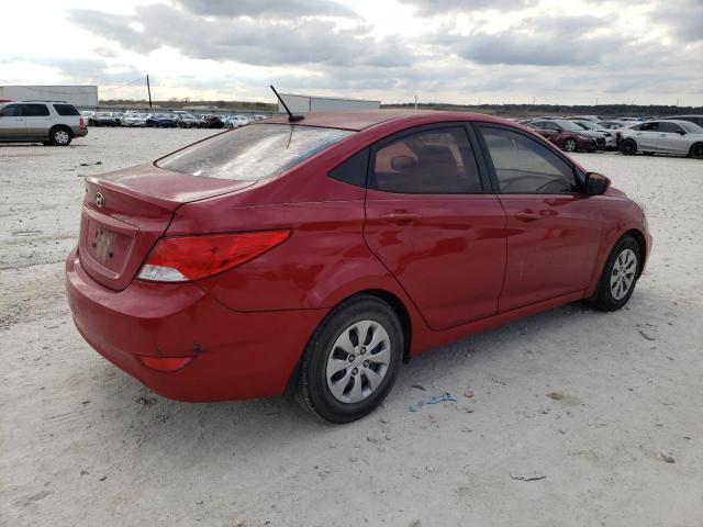 KMHCT4AE3GU111338 - 2016 HYUNDAI ACCENT SE RED photo 3