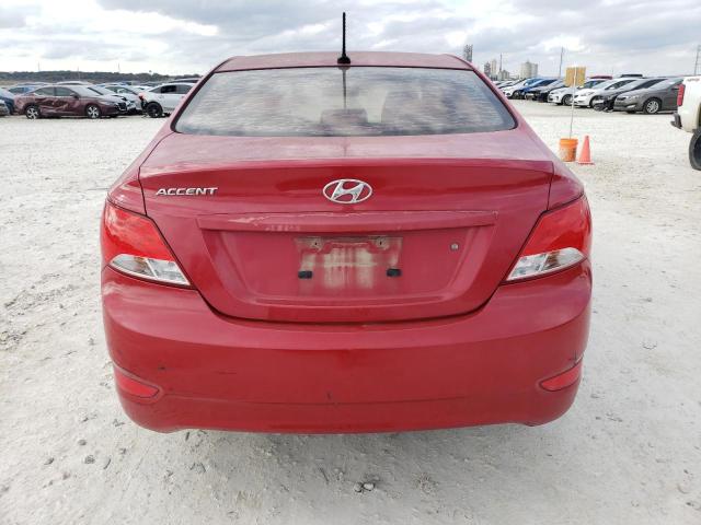 KMHCT4AE3GU111338 - 2016 HYUNDAI ACCENT SE RED photo 6