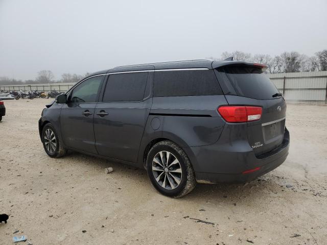 KNDMC5C13G6104001 - 2016 KIA SEDONA EX GRAY photo 2