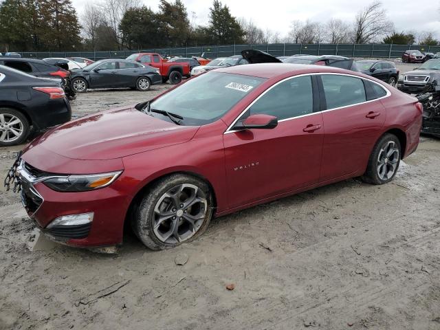 1G1ZD5ST6LF130732 - 2020 CHEVROLET MALIBU LT MAROON photo 1