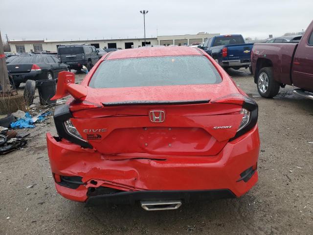 2HGFC2F81MH537103 - 2021 HONDA CIVIC SPORT RED photo 6