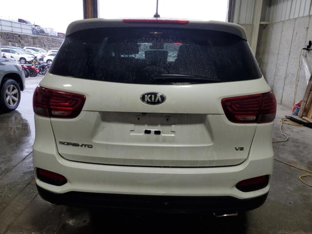 5XYPGDA50KG572680 - 2019 KIA SORENTO LX WHITE photo 6