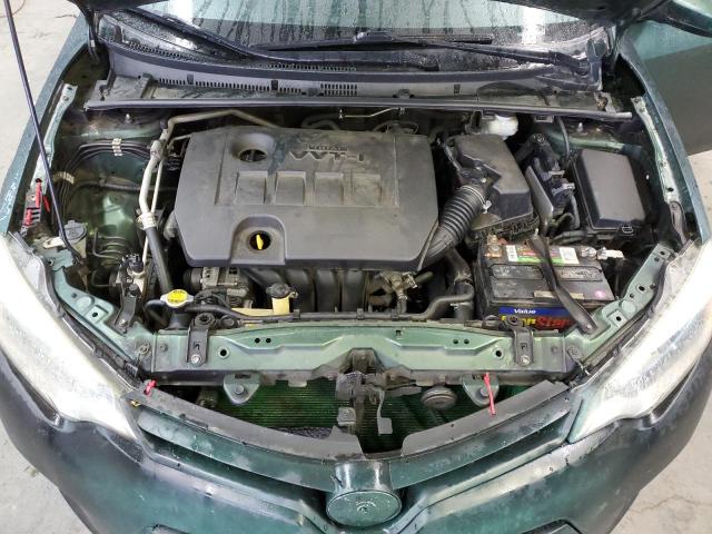 5YFBURHE6EP163900 - 2014 TOYOTA COROLLA L GREEN photo 11