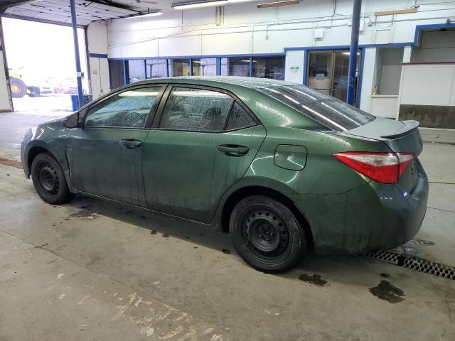 5YFBURHE6EP163900 - 2014 TOYOTA COROLLA L GREEN photo 2