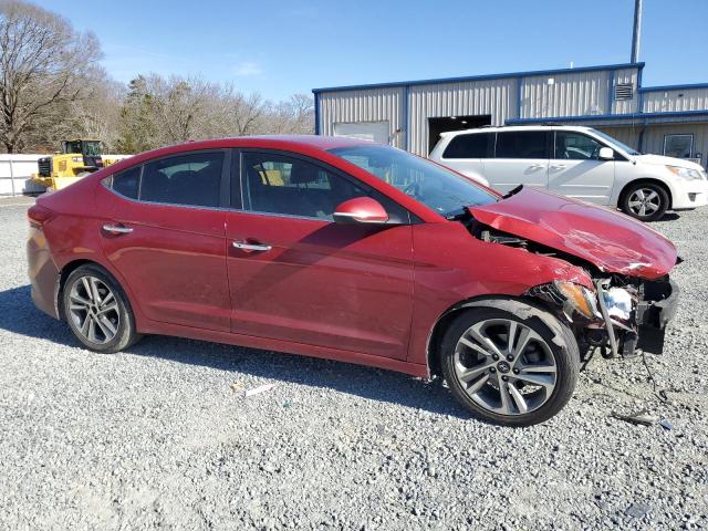 KMHD84LF2HU166439 - 2017 HYUNDAI ELANTRA SE RED photo 4