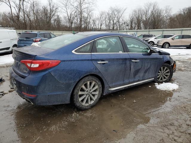 5NPE34AF9GH413538 - 2016 HYUNDAI SONATA SPORT BLUE photo 3