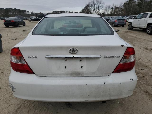 4T1BE32K23U211011 - 2003 TOYOTA CAMRY LE WHITE photo 6