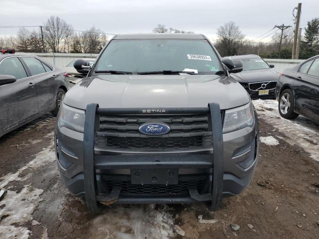 1FM5K8AR7HGD72249 - 2017 FORD EXPLORER POLICE INTERCEPTOR GRAY photo 5