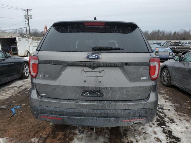 1FM5K8AR7HGD72249 - 2017 FORD EXPLORER POLICE INTERCEPTOR GRAY photo 6