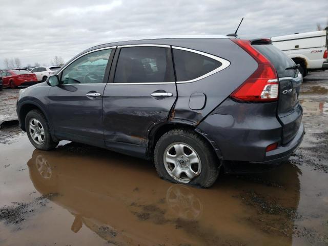 5J6RM4H99FL806538 - 2015 HONDA CR-V TOURING GRAY photo 2