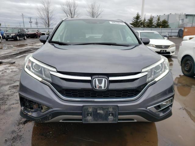 5J6RM4H99FL806538 - 2015 HONDA CR-V TOURING GRAY photo 5