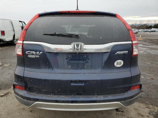 2HKRM4H70FH653055 - 2015 HONDA CR-V EXL BLUE photo 6