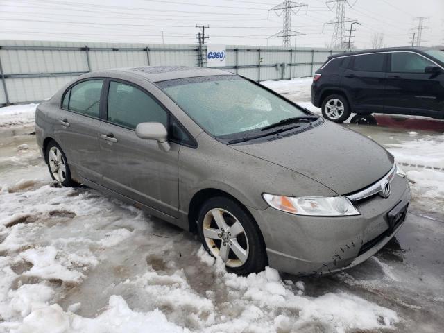 1HGFA16876L104701 - 2006 HONDA CIVIC EX GRAY photo 4