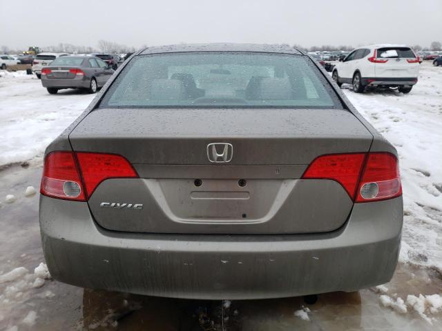 1HGFA16876L104701 - 2006 HONDA CIVIC EX GRAY photo 6