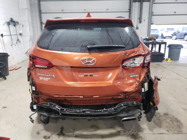 5XYZUDLB2HG386670 - 2017 HYUNDAI SANTA FE S ORANGE photo 6