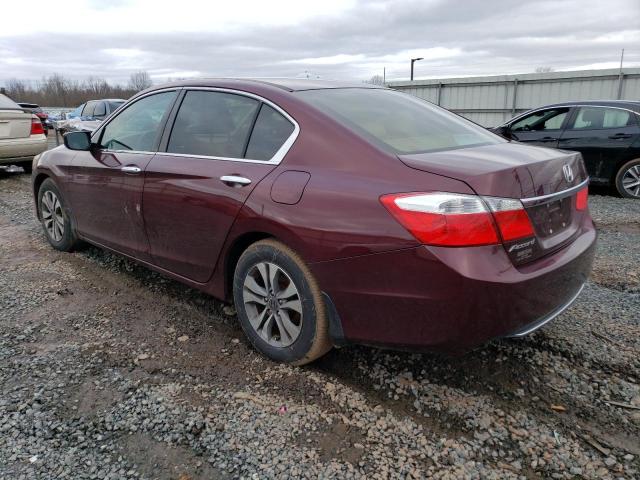 1HGCR2F31FA167830 - 2015 HONDA ACCORD LX BURGUNDY photo 2