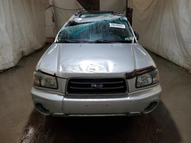 JF1SG65664H749516 - 2004 SUBARU FORESTER 2.5XS Серебристый фото 5