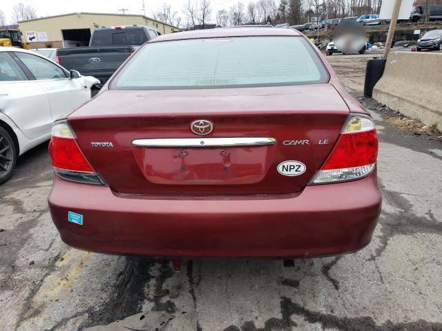 4T1BE32K26U162610 - 2006 TOYOTA CAMRY LE RED photo 6