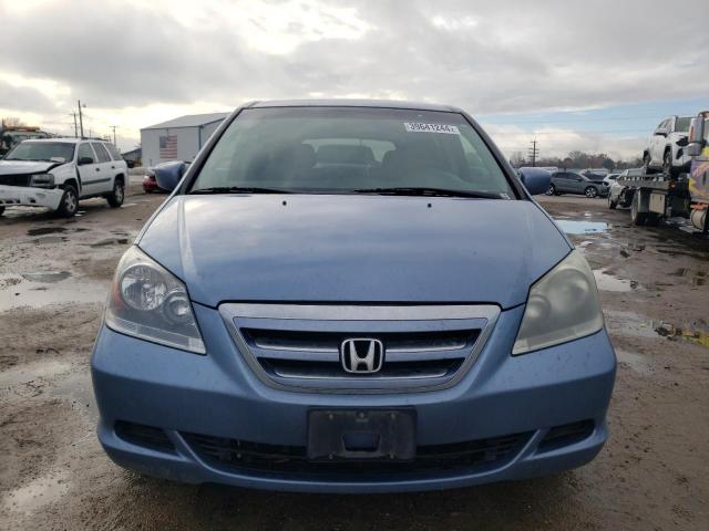 5FNRL38477B099760 - 2007 HONDA ODYSSEY EX BLUE photo 5