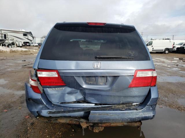 5FNRL38477B099760 - 2007 HONDA ODYSSEY EX BLUE photo 6