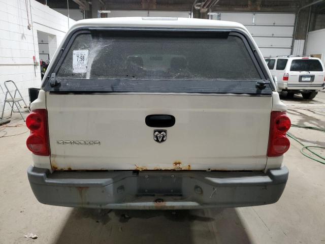 1D7HE22K88S628523 - 2008 DODGE DAKOTA ST WHITE photo 6