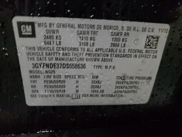 3GYFNDE37DS558636 - 2013 CADILLAC SRX PERFORMANCE COLLECTION Қара фото 13