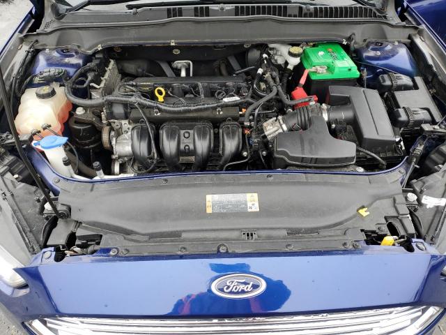 3FA6P0G76DR251836 - 2013 FORD FUSION S BLUE photo 11