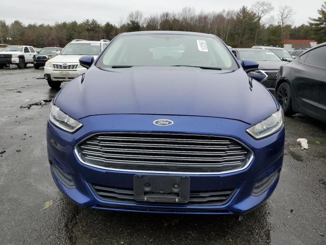 3FA6P0G76DR251836 - 2013 FORD FUSION S BLUE photo 5