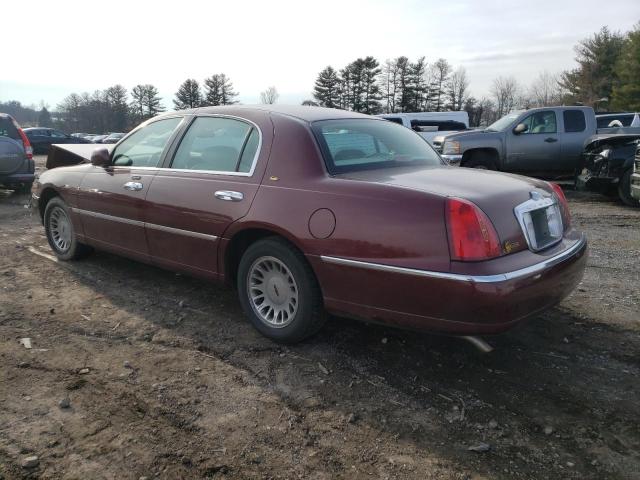 1LNHM83W61Y733416 - 2001 LINCOLN TOWN CARTIER BURGUNDY photo 2