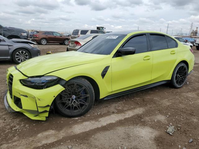 WBS43AY09NFN04871 - 2022 BMW M3 COMPETITION YELLOW photo 1