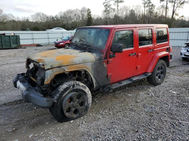 1C4BJWEGXDL674241 - 2013 JEEP WRANGLER U SAHARA RED photo 1
